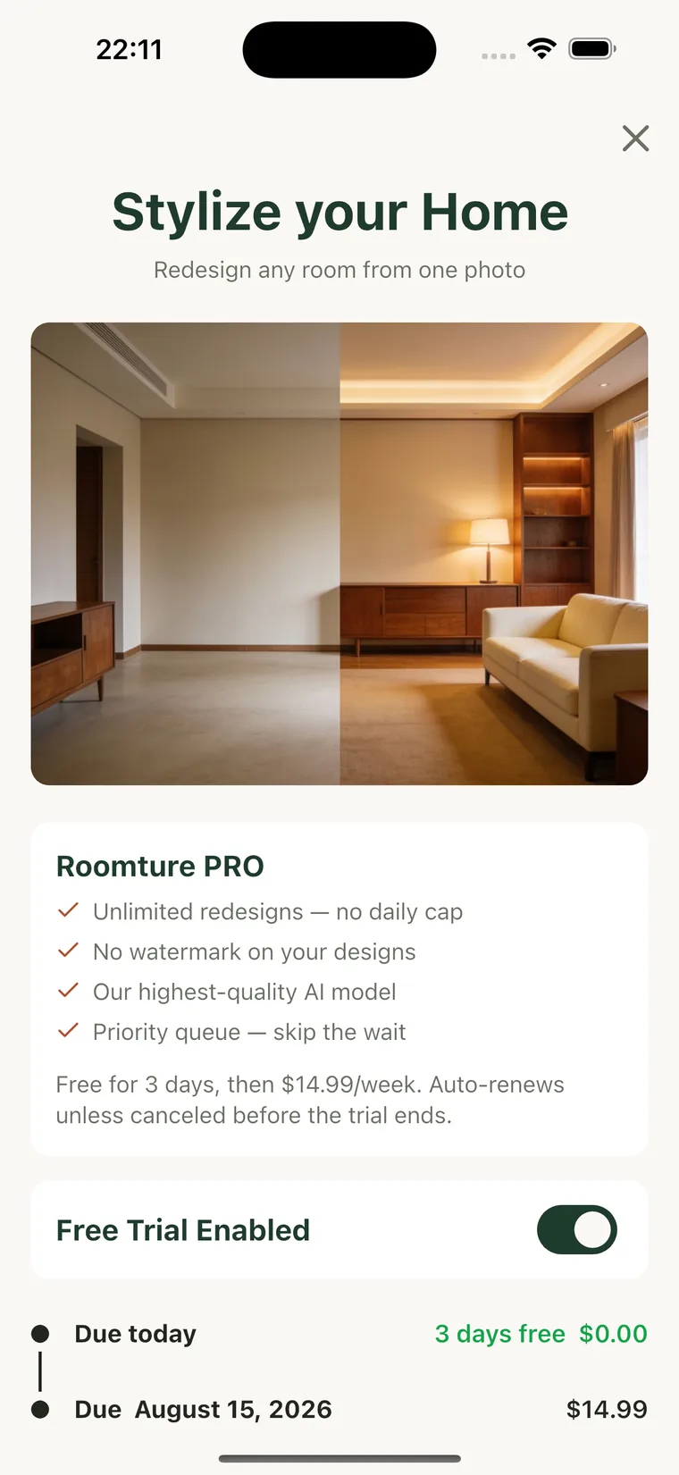 Roomture Pro plans